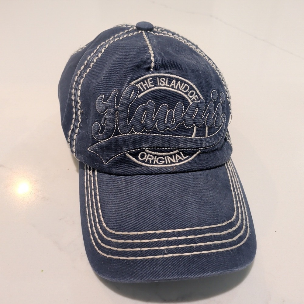 Hawaii Blue Denim Womens Robin Ruth Snapback Hat Adjustable Cap